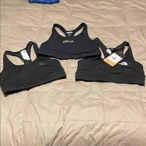Black Sports Bras Set. Hoka & The North Face
